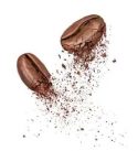 two coffee beans broken into 260nw 1055417477